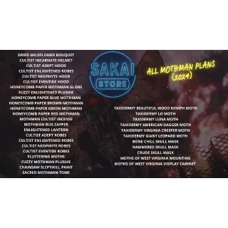 ALL NEW 34 MOTHMAN PLANS BUNDLE (2024)