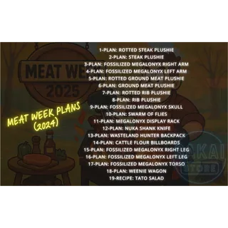 ALL NEW MEAT WEEK PLANS BUNDLE (2024)