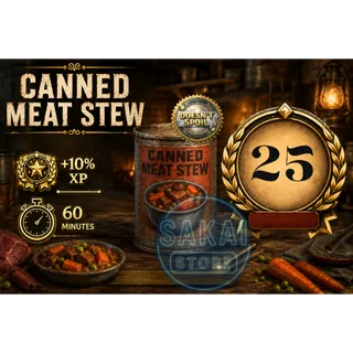 25 CANNED MEAT STEW