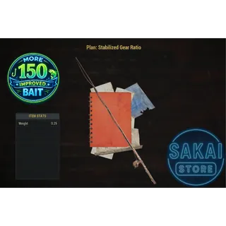PLAN | STABILIZED GEAR RATIO + 150 IMPROVED BAIT