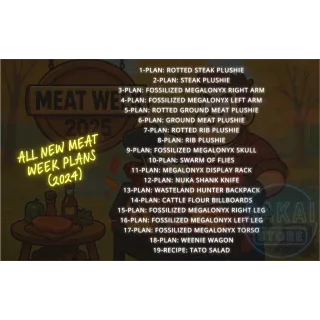 ALL NEW MEAT WEEK PLANS BUNDLE (2024)