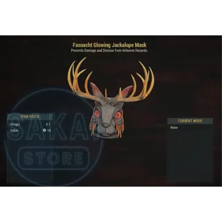 FASNACHT GLOWING JACKALOPE MASK