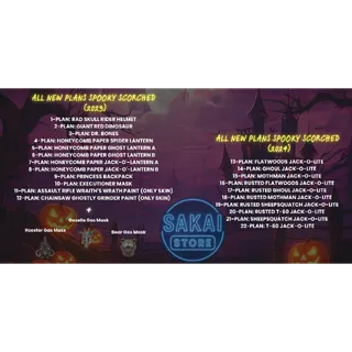 ALL NEW PLANS SPOOKY SCORCHED (2023/2024)