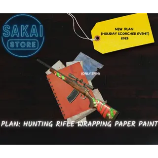 PLAN | HUNTING RIFLE WRAPPING PAPER PAINT