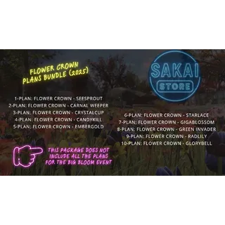 FLOWER CROWN PLANS BUNDLE