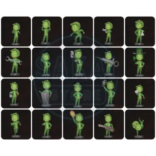 GLOWING BOBBLEHEAD SET