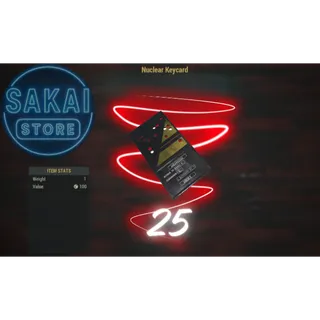 25 NUCLEAR KEYCARDS