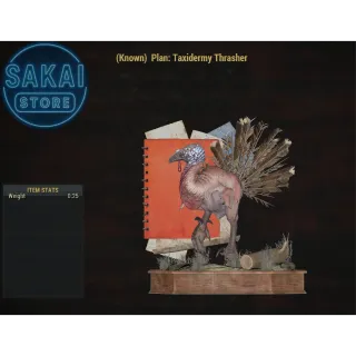 PLAN | TAXIDERMY THRASHER