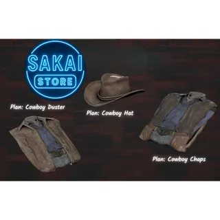 PLAN | DUSTER, CHAPS & HAT COWBOY