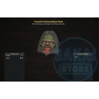 FASNACHT GLOWING BIGFOOT MASK