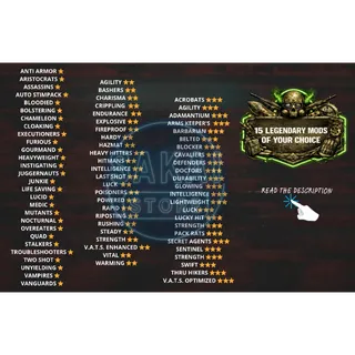 15 LEGENDARY MODS 