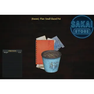 PLAN | SMALL GLAZED POT