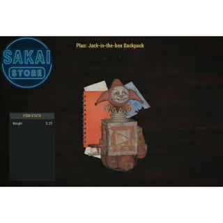 PLAN | JACK IN THE BOX BACKPACK 