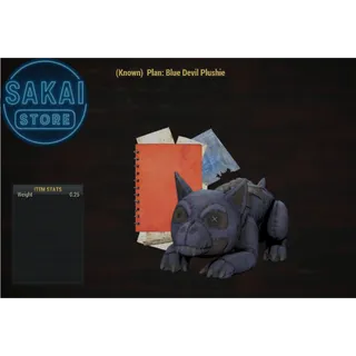 PLAN | BLUE DEVIL PLUSHIE