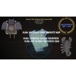 PLAN | BACKPACK HIGH CAPACITY MOD + SKIN