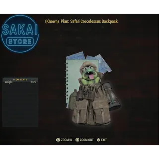 PLAN | SAFARI CROCOLOSSUS BACKPACK 