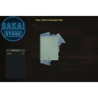 PLAN | TICKET TO REVENGE PAINT