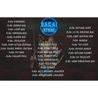 WEAPONS PLANS BUNDLE