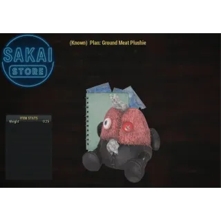 PLAN | GROUND MEAT PLUSHIE