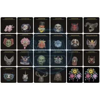 ALL UNCOMMON MASKS FASNACHT SET