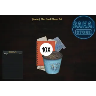 10 PLAN | SMALL GLAZED POT