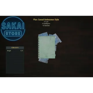 PLAN | CASUAL UNDERARMOR STYLE