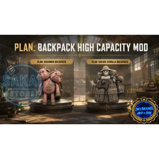 PLAN | BACKPACK HIGH CAPACITY MOD + SKIN