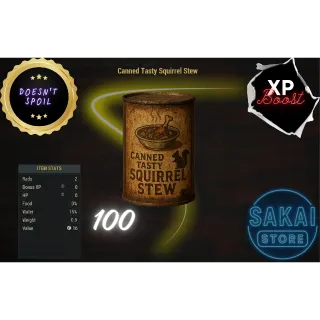 100 CANNED TASTY SQUIRREL STEW