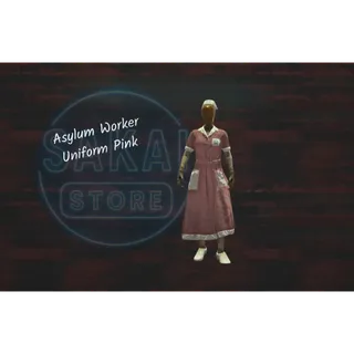 ASYLUM WORKER UNIFORM PINK + HAT