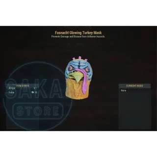 FASNACHT GLOWING TURKEY MASK