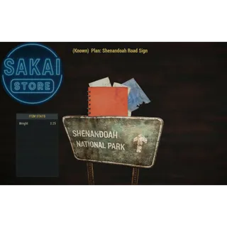 PLAN | SHENANDOAH ROAD SIGN