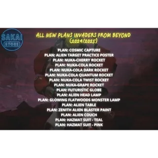 ALL NEW PLANS INVADERS FROM BEYOND  (2024/2025) 