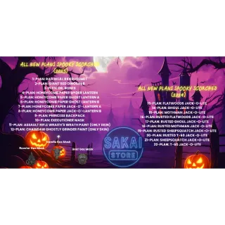ALL NEW PLANS SPOOKY SCORCHED (2023/2024)