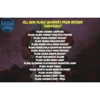 ALL NEW PLANS INVADERS FROM BEYOND  (2024/2025) 
