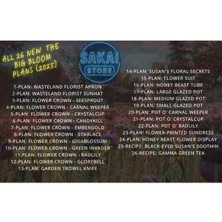 ALL 26 THE BIG BLOOM PLANS