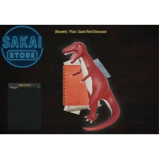 PLAN | GIANT RED DINOSAUR 