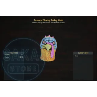 FASNACHT GLOWING TURKEY MASK