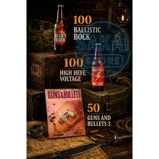 100 BALLISTIC BOCK + 100 HEFE VOLTAGE + 50 GUNS AND BULLETS 3 
