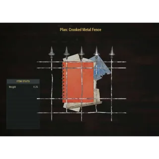 PLAN | CROOKED METAL FENCE