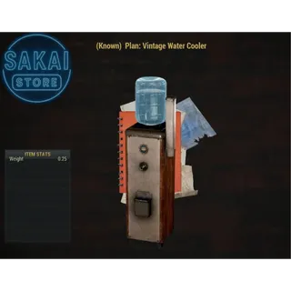 PLAN | VINTAGE WATER COOLER