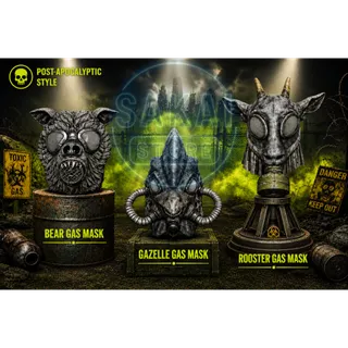 SPOOKY SCORCHED GAS MASKS