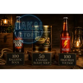 100 BALLISTIC BOCK + 100 HEFE VOLTAGE + 50 CANNED BLIGHT SOUP