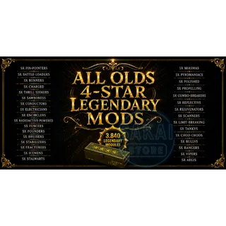 160 LEGENDARY MODS