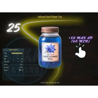 25 INFUSED SOOT FLOWER TEA