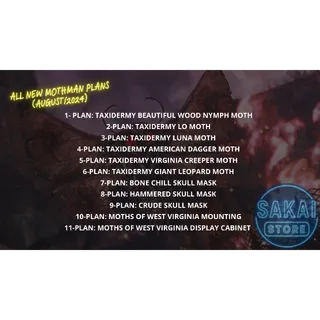 ALL NEW MOTHMAN PLANS BUNDLE (AUGUST/2024)