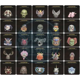 ALL UNCOMMON MASKS FASNACHT SET