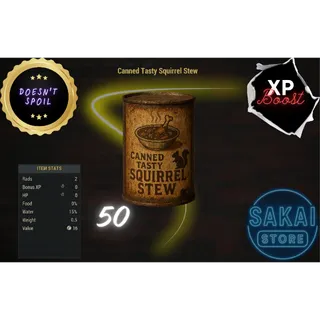 50 CANNED TASTY SQUIRREL STEW