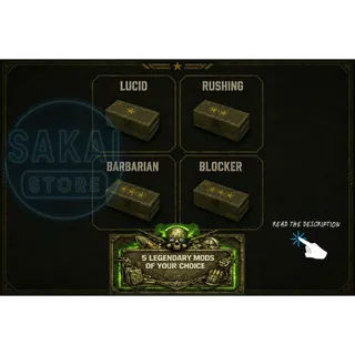 5 LEGENDARY MODS