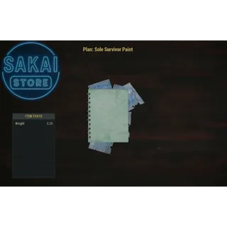 PLAN | SOLE SURVIVOR PAINT