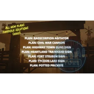 ALL SINKHOLE SOLUTIONS PLANS (2025)